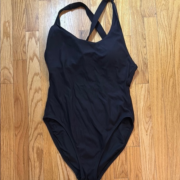 Andie sz XL The Tulum ribbed Black Women's Swimwear new without tags - Picture 1 of 7